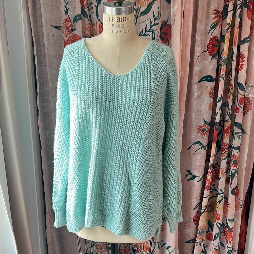 GUC Lou & Grey Womens V Neck Cotton Sweater Size XXL